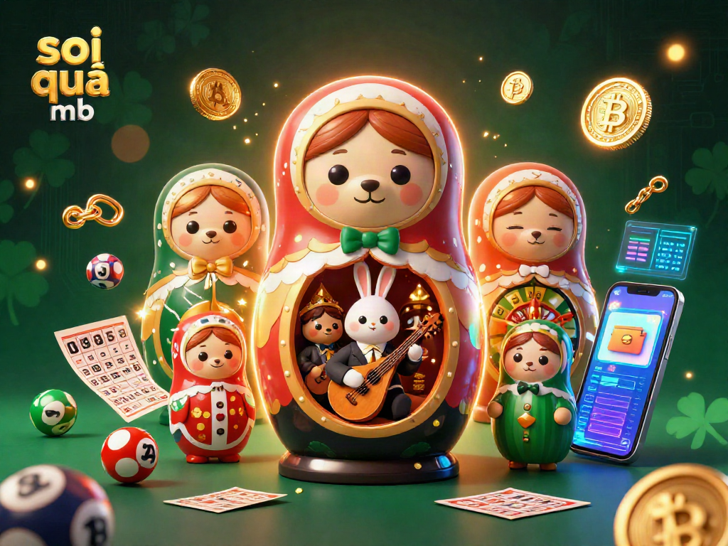 Simplified visual representation of soi cầu mb featuring charming characters in a vibrant casino-themed setting with engaging lottery elements.
