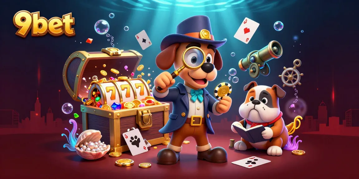 Check out 9bet's thrilling gaming adventure as a detective duo uncovers casino treasures.