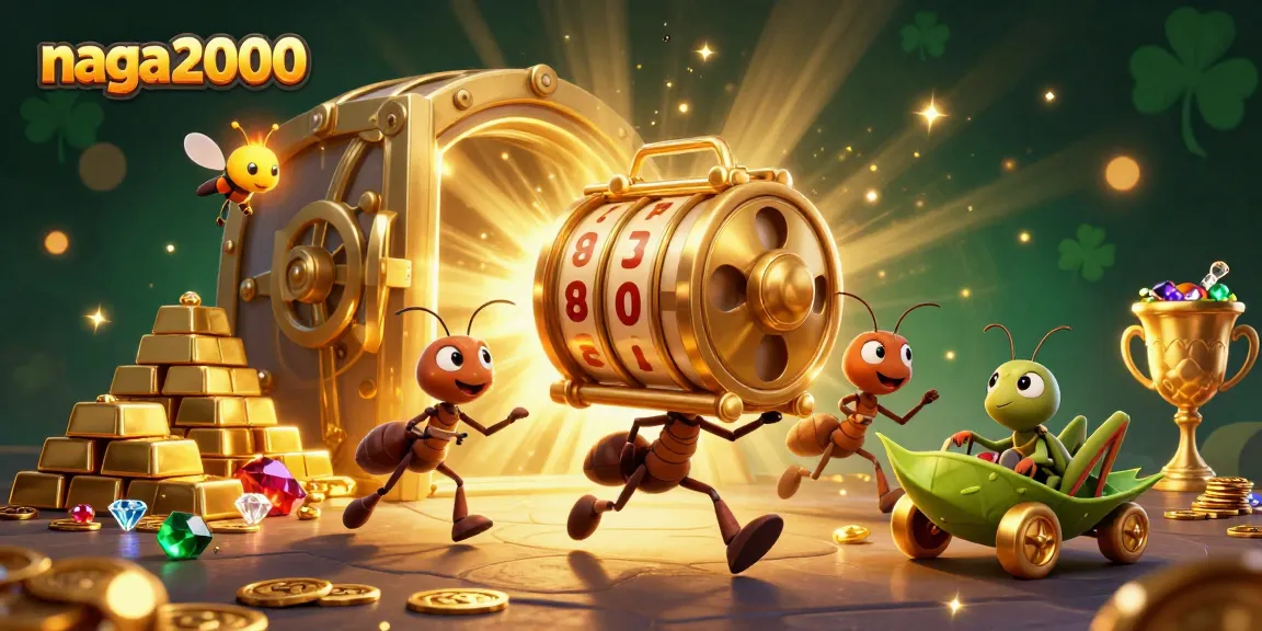 Naga2000 mengungkap keseruan slot dengan semangat tim semut mencuri chip di harta karun.