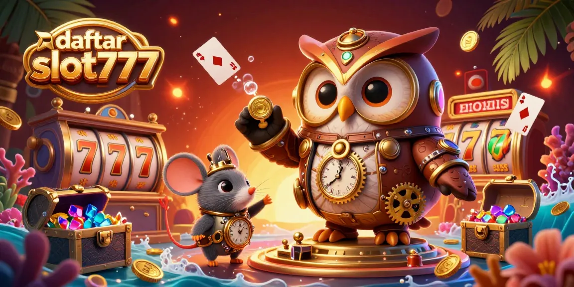 Engage in exciting gameplay at daftar slot777 with captivating slot reels and jackpot elements.