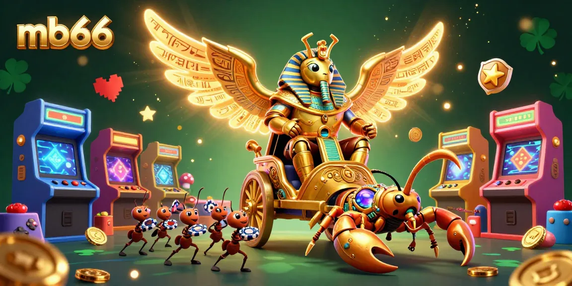 Experience the thrilling adventure of mb66 with a vibrant casino-themed 3D illustration featuring mystical elements.