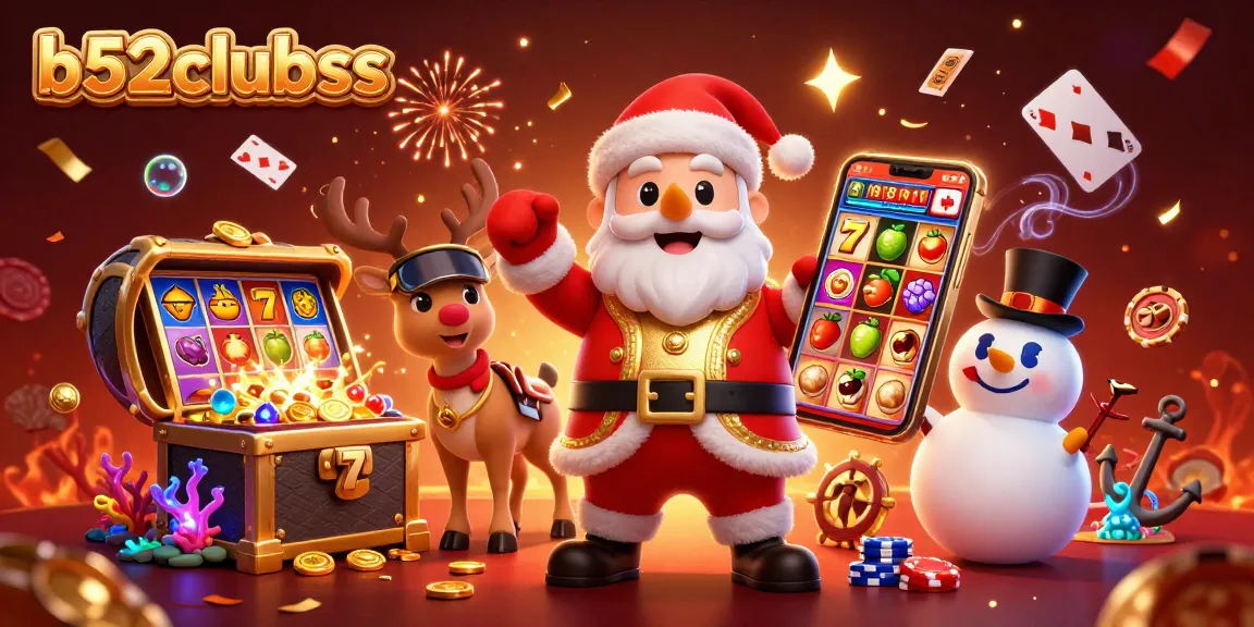 Spin jackpot slots with b52clubss in a festive 3D casino scene rich with vibrant details.