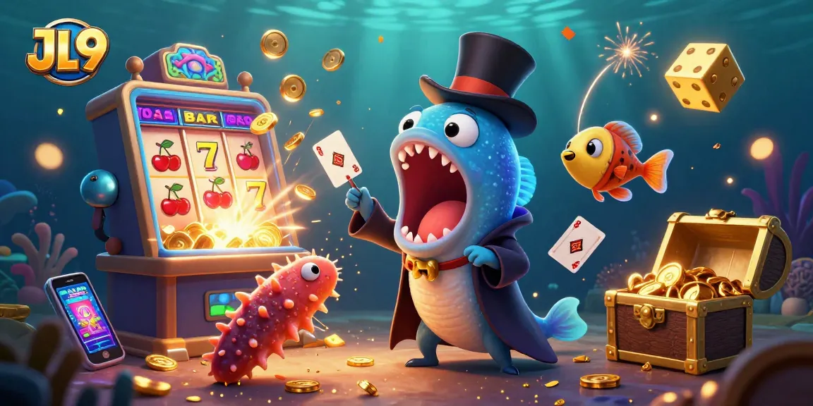 Experience big wins with JL9's thrilling gaming excitement in an underwater casino adventure.