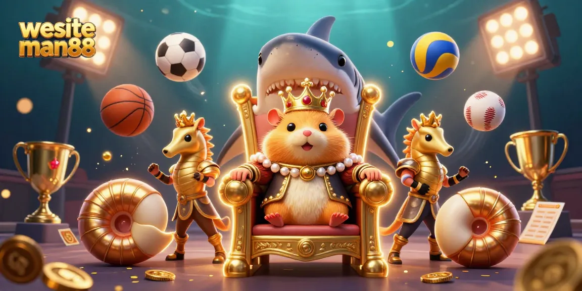 Engage with wesite man88 as the golden hamster king takes the throne amidst dynamic casino action.