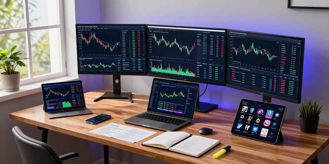 Funexchange platform displayed on multiple screens, showcasing cryptocurrency trading, blockchain integration, and DeFi dashboards.