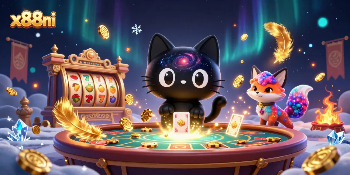 Experience the cosmic excitement of x88ni's jackpot games with captivating 3D characters.